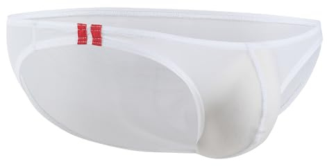 Maiclaice Homme Soie Glacée Taille Basse Bikini Slip sous-vêtement