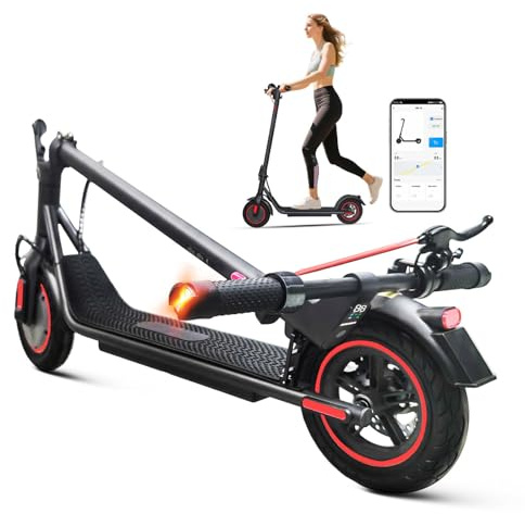 MIWEN 10 Electric Scooter,30km Range, 450W top Motor Electric Scooters Adult with App,Foldable Electric Scooter with Solid Tires E-Scooter,3 Speed Modes,Double Braking Escooter for Men Women Teens