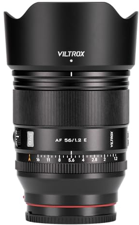 VILTROX AF 56mm F1.2 E-Mount APS-C Lens, Large Aperture Autofocus Portrait Prime Lens for Sony E-Mount Cameras A6700 A6600 A6400 A6100 ZV-E10 ZV-E10 II FX30