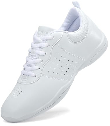 GlideMoves Chaussures Respirantes Noir et Blanc | Adapté à la danse tumbling compétitions athlétisme entraînement et tennis pour filles garçons femmes et adolescents.