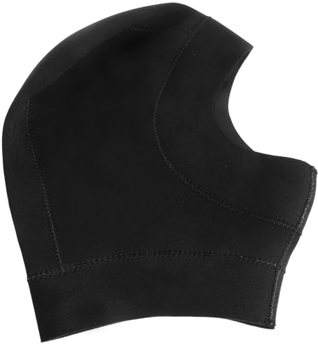 NUOBESTY Bonnet de Bain pour Hommes en Néoprène Flexible, Cagoule de Plongée Chaude Protégeant Cheveux et Oreilles, pour Surf et Fête Estivale