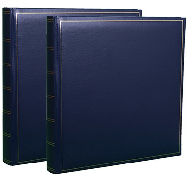 Lot de 2 albums traditionnels Tradition Super XL 100 pages pour 2x600 photos 10x15 - Bleu