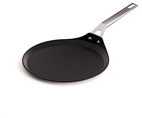 Valira Aire - Crepera premium de 28 cm hecha en España, aluminio fundido con antiadherente reforzado, no apta para inducción