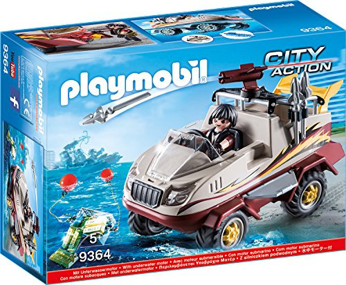 PLAYMOBIL City Action 9364 Amphibienfahrzeug mit Unterwassermotor, Ab 5 Jahren