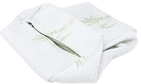 Komfie Bamboo Knee Pillow Cover - Replacement Leg Pillow Case - Cooling Sciatica Pillow Cover - Universal Pregnancy Pillow Cover… (1, Bamboo)