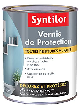 Syntilor - Vernis De Protection Toutes Peintures Murales Incolore Satiné 1L