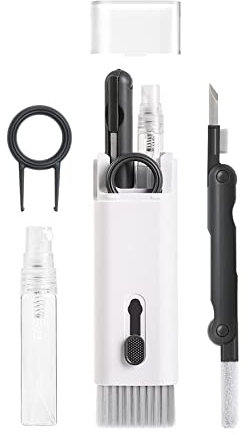 7 in 1 Reinigungsset, Tastatur Bildschirmreiniger mit Bürste, Reinigungsstift für AirPods Pro, multifunktionales Cleaning Kit für Laptop, Telefon, PC-Monitor, Computer und Kameraobjektiv