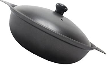 1 pz casseruola contenitore per riso in ceramica pentola per brasare con coperchio casseruola da cucina padella casseruola rotonda nera casseruola casseruola per pollo brasato (