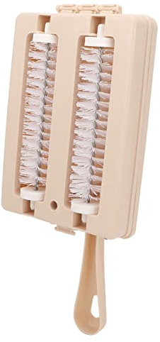 Zhangpu Spazzola per tappeti, doppio rullo spazzatrice manuale per divano, spazzatrice per tappeti, raccogli residui per tavolo, lenzuola, vestiti, divano