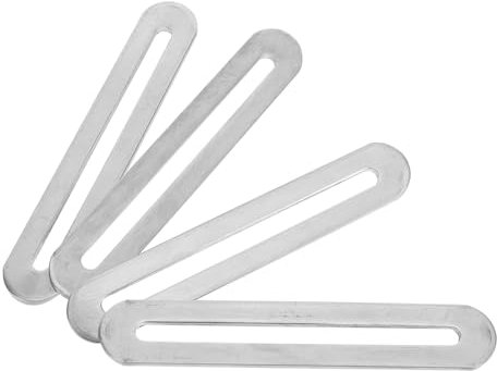 jojofuny Reparaturplatten Aus Edelstahl 4 Stück Robuste Flache Halterungen Eckstrebe Metallplatte Für Möbel