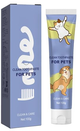 GNAUMORE Pasta de Dientes para Limpieza de Mmscotas,Limpieza de Dientes,Cepillo de Dienans para Perros Pequeño,Mejora la Higiene Oral,Mantiene Encías Saludables,100G