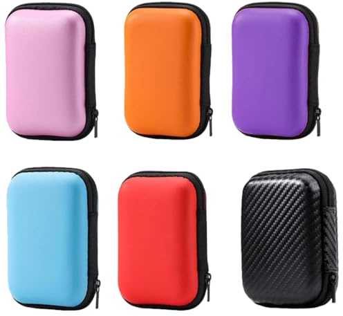 DXPETA 6 Playing Card Cases, Playing Card Holder Set for Card Games, Portable Playing Card Organiser Box, Card Game Holder for Travel Storage, Multi-Functional Small Item Organiser