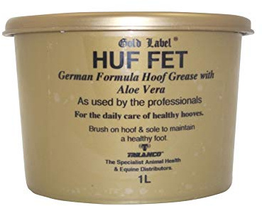 Gold Label Huffet, Green Hoof Grease, Horse Care, Aloe Vera, Disinfectants, 1 Litre