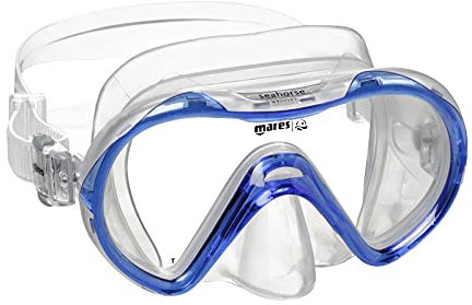 Mares Kinder Maske Aquazone Seahorse, Maske Kinder - Unisex Blau Trasparent, OneSize