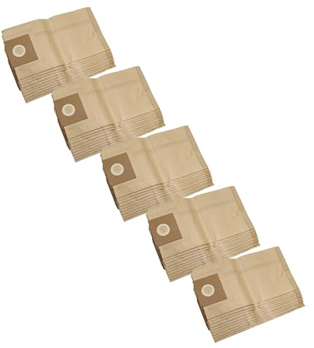 vhbw 50x Staubsaugerbeutel kompatibel mit Kärcher NT 361 Eco TEA/Eco MA, NT 361 Eco/Eco TE/Eco M, NTZ 361 Staubsauger - Papier, braun