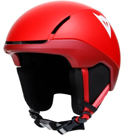 Dainese - Scarabeo Elemento,Casco de Esquí de Policarbonato, Ligero y Resistente,Rojo Metálico/Blanco,Niño