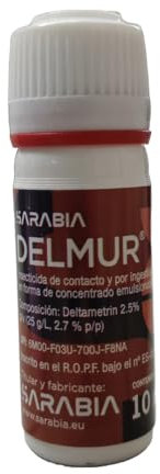 DELMUR 10cc, Insecticida de contacto y por ingestion en forma de concentrado emulsionante (Deltametrin 2.5% p/v)