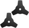 2 Stück Dickichtmesser, Messer Freischneider, Messer für Motorsense 25.4 Mm, Mulchmesser Universal, Klingen für Motorsense, Freischneider Zubehör, Messer Trimmerkopf für Freischneider Benzin