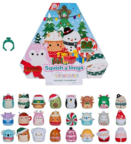 Squish-a-longs Holiday Advent Calendar 24 Day Countdown – Includes 24 Mini-Squish (Wave 3) by Squishmallows