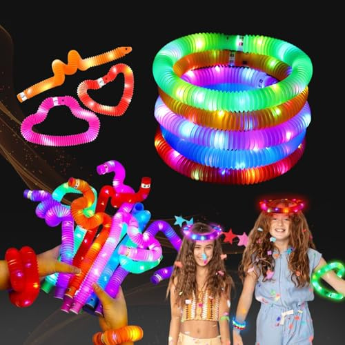 Multicolor 12PCS Glow Sticks Stocking Stuffers Party Favors-Glow in The Dark Party Supplies for Kids and Adults, Perfect for Festivals, Birthday Parties, Raves, Concerts, and Camping Decorations