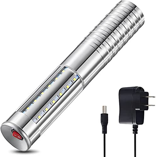 Dnoyevvs Baton Stroboscopique LED Bâton Lumineux Stroboscopique pour bouteille de champagne - lumière blanche, Réutilisable pour karaoké, bar, boîte de nuit, mariages, fêtes (Argenté)