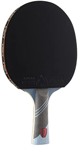JOOLA Omega Speed - Table Tennis Racket for Advanced Training with Flared Handle - Tournament Level Ping Pong Paddle with Vizon Table Tennis Rubber- Designed for Speed, Light Blue