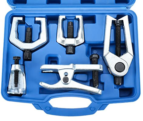 BOOMSTART 5 In 1 Ball Joint Separator, Pitman Arm Puller, Tie Rod End Removal Tool Set, Front End Service Tool Kit for Cars, Pickups, Trucks