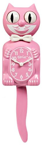 Kit-Cat Klock Wanduhr, Satin, Rosa
