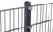 Doppelstabmattenzaun Set 868 Anthrazit| Stabmattenzaun | Mit VA Klemmhalter | Gartenzaun | Komplett Set | 183 cm-7.5