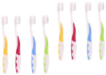 GLEAVI 2 Sets – Zahnbürsten Für Kinder Borstenzahnbürsten Bequemer Griff Baby-trainingszahnbürste 4 Stück X 2