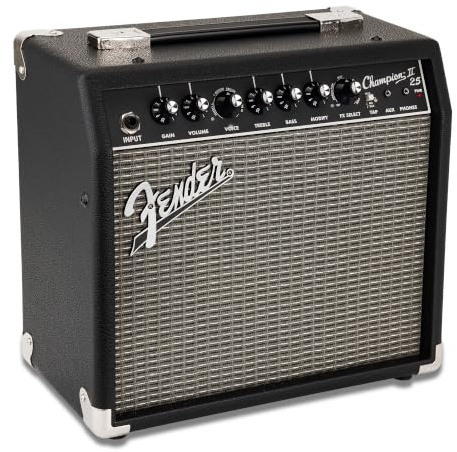 Fender Champion II 25 Guitar Amp, 25 Watts, with 2-Year Warranty, Features 12 Built-In Effects Models