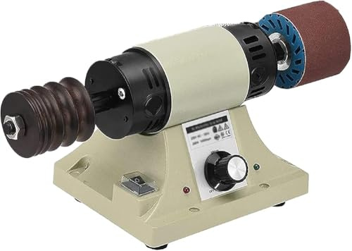 Electric Leather Polishing Machine, 350W Power 0-8000RPM, DIY Edge Grinder for Vegetable Tanned Leather Products
