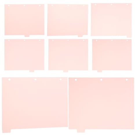 WOONEKY 8 hojas Separadores para Archivador Divisores Índice para Cuadernos y Carpetas Pestañas para Organización Escolar y Oficina