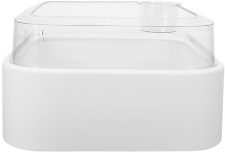 Angoily Terrarium pour Tortues Aquatiques avec Plateforme de Repos Surélevée, Couvercle Anti-évasion en Plastique Transparent, Habitat Sécurisé et Facile à Nettoyer pour Reptiles