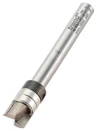 Trend Professional Guided Profiler, 9.5mm Diameter x 6.35mm Cut, 1/4 Inch Shank, Double Bearings, Tungsten Carbide Tipped, 46/900X1/4TC