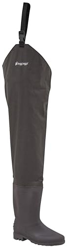 FROGG TOGGS Men's Rana II PVC Bootfoot Hip Wader, Cleated, 10