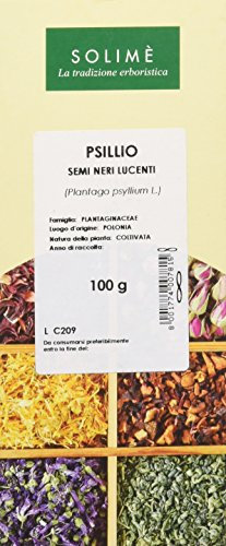 Psillio semi neri lucenti - 100 g - Prodotto made in Italy.
