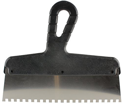 MKK - 19804-001 - Zahnspachtel Kleberspachtel Zahnkelle Glättespachtel Fliesenkelle 200 mm 6x6 mm