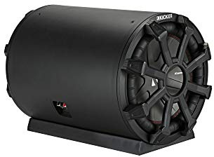 KICKER 46CWTB104 TB10 10-inch Loaded Weather-Proof Subwoofer Enclosure w/Passive Radiator - 4-Ohm, 400 Watt