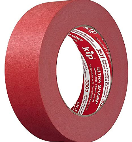 Kip MASKING-TEC Feinkrepp Ultra Sharp - Kreppband 36 mm x 50 m - Klebeband für Innen- & Außenbereich - Perfekte Farbkanten - Ausgewogene Klebkraft