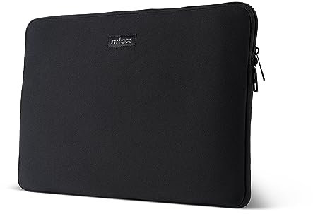 Nilox, Sleeve Nera 15.6, Borsa Porta PC 15.6 Compatta e Leggera, Peso 150 Grammi, Dimensioni 41 x 29 x 1.8 cm (LxAxP), 5 Colorazioni Disponibili, Colore Nero