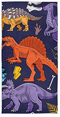 GAIREG Colored Lizard Dino Handtücher, weiche Waschlappen, dekorative Handtücher, 38,1 x 76,2 cm