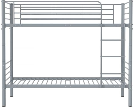 Habitat et Jardin Lit superposé Adam - 90 x 190 cm - Métal - Gris