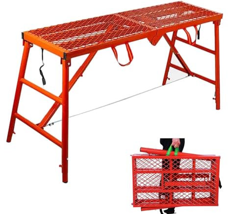 HmLotd Ponteggi di Sollevamento. Ponteggio Multifunzionale. Realizzato con Materiali Superiori. Triangolo Stabile. Progettato con Maniglie. Adatto per la Pulizia del Vetro nei Negozi di Arredamento