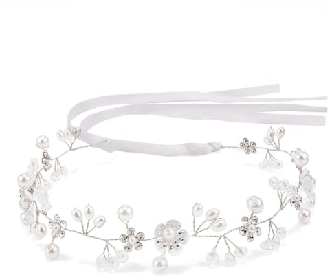 Capelli della ragazza Pezzo da sposa Vine Strass, Accessori per Capelli con Perle di Strass Ragazze e Bambina