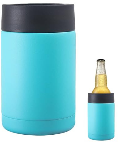 Raffreddatore per bottiglie di birra – 340,2 g isolato – Doppia parete in acciaio inox per raffreddare lattine di birra manicotto isolanti manicotto | mantiene le bevande fredde per gli uomini