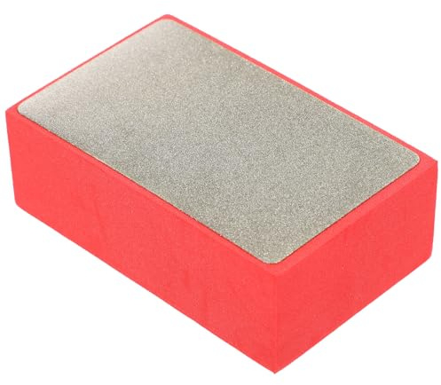 Alipis Almohadilla de Pulido Manual de Diamante para Piedra y Vidrio, Resistente al Desgaste, Esponja de Carburo de Silicio, Grano 100 para Lijado y Acabado Profesional