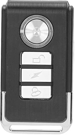 Alarma de Bicicleta, Alarma de Coche de 110 DB, Sensor de Movimiento de Vibración Inalámbrico, Sensibilidad de 10 Niveles, Control Remoto de Alarma de Motocicleta Ajustable, 4 Modos, Fácil de Operar E