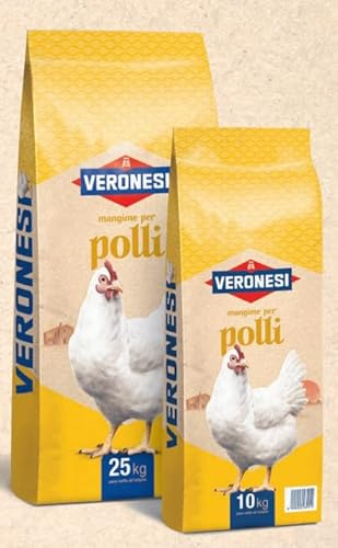 Mangime Veronesi per l'allevamento degli animali da compagnia in ambiente rurale (Nucleo polli vegetale, 10 kg)