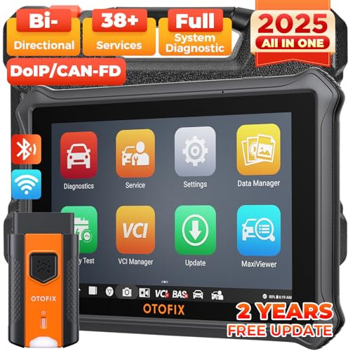 OTOFIX D1 Lite Bidirectional Scan Tool with 2-Year Updates, All System Automotive Diagnostic Scanner, 38+ Reset Services, FCA AutoAuth, Key Programming, Active Test, CANFD&DOIP, Auto VIN